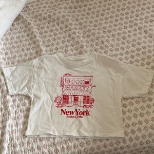 Zara Kids Graphic Tee - Cream & Red